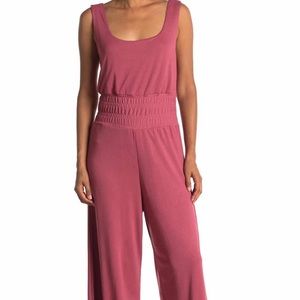 Sleeveless Smocked Waist Jumpsuit